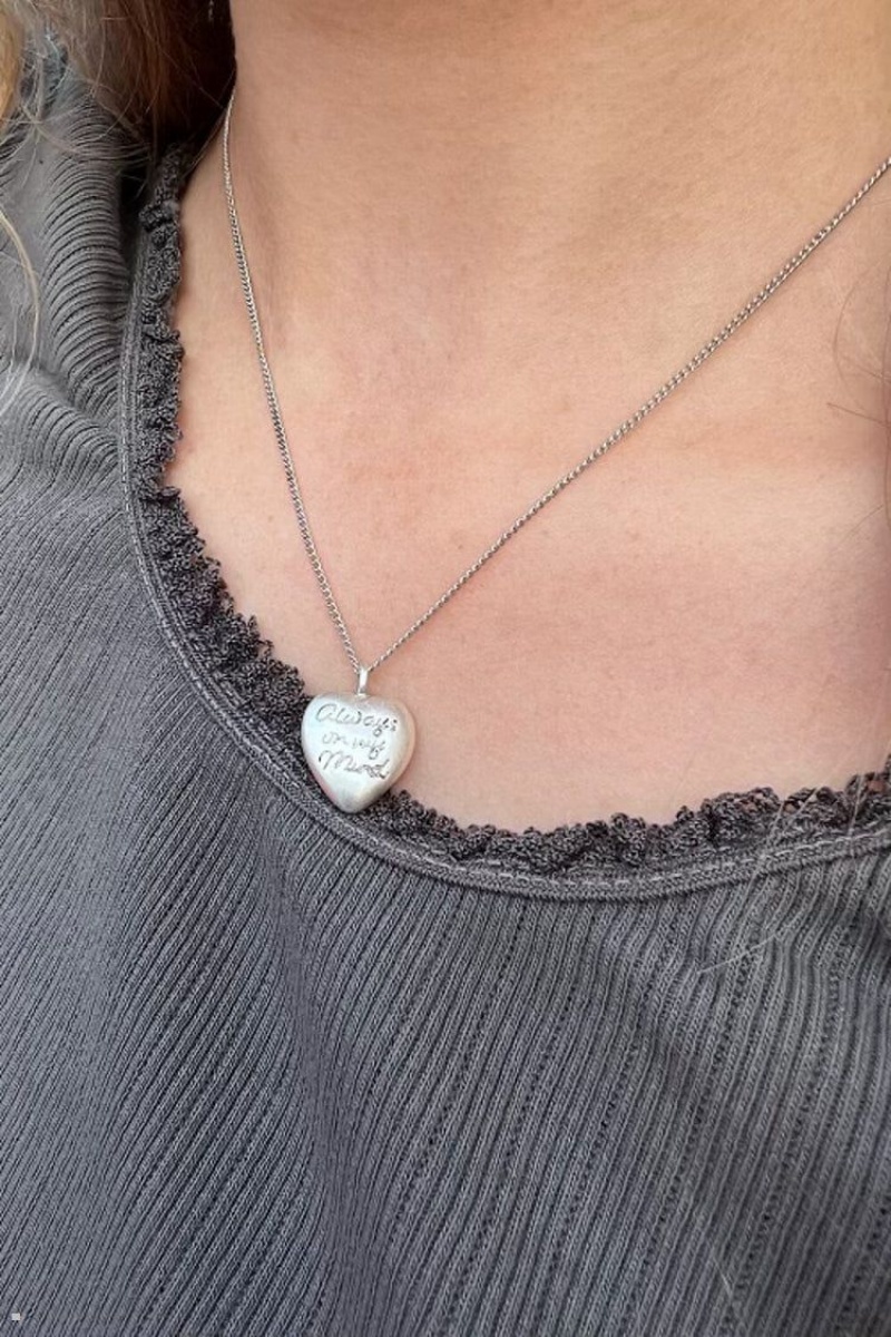 Collier Brandy Melville Always On My Mind Heart Argent | IPE-48885505